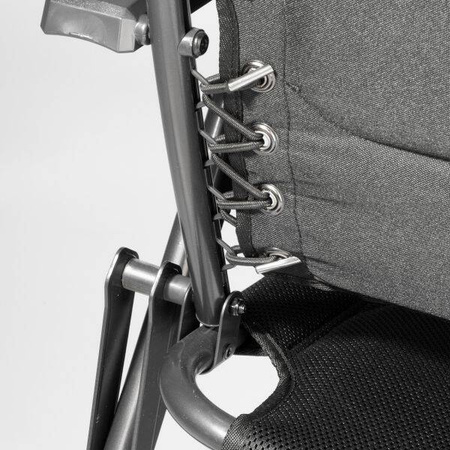 Krzesło kempingowe HighQ Comfortable Blackline marki FF Kollektion, czarne