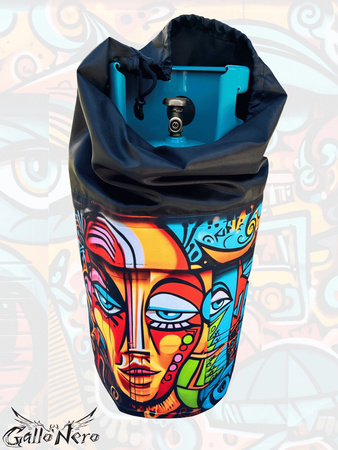 Cover for a 5kg MINI MEXICO gas cylinder GalloNero