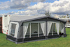 CAMPTECH Topas Air 21 inflatable travel awning - circumference 1150-1175 cm, Camptex All Season, 6 windows, pump included