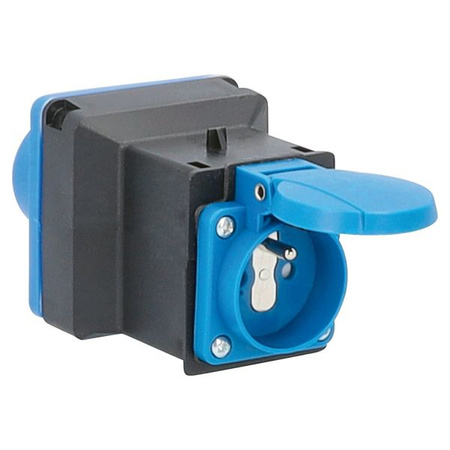 Adapter Plug CEE Plug – Standard France, black/blue