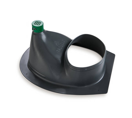 TROBOLO urine diverter grey with wooden toilet seat - insert for DIY composting toilet