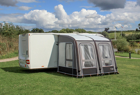 Przedsionek dmuchany częściowy CAMPTECH Opal Air 200 do kampera i przyczepy z podnoszonym dachem - szer. 200 cm, wys. montażu 265-280 cm, Camptex All Season, 23,5 kg