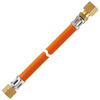 GOK Wąż gazowy 10 bar G 1/4 LH-ÜM x RVS 8, 800 mm