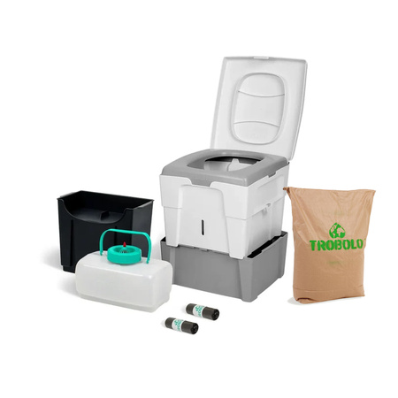 TROBOLO WandaGO starter kit - separating toilet, 25 l litter and 6.5 l inlays