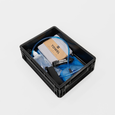 BOXIO WASH MAX+ - mobile sink with water filter, shower and SOLO UP Eurobox