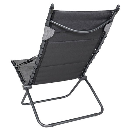 Krzesło rozkładane fotel Crespo AP/262 Tex-Comfort, Jasnoszare
