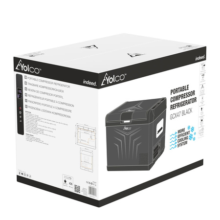 Yolco przenośna lodówka kompresorowa GCX47 47 l, czarna