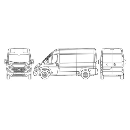 Interior thermal screen for cab windows Fiat Ducato up to 1990