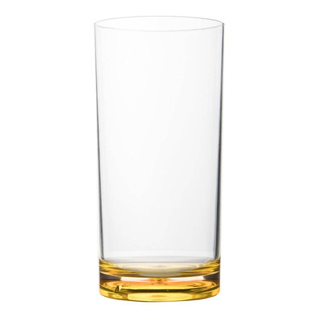 Plastikowe szklanki do picia marki GIMEX z kolorowym dnem 480 ml