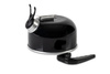 CAMP4 Mariella whistling kettle 1 l - with detachable handle, 15 x 14.5 x 9 cm, black, for motorhomes and camping