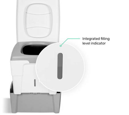 TROBOLO WandaGO Starter Kit – separating toilet, 25 l litter and 6.5 l bags