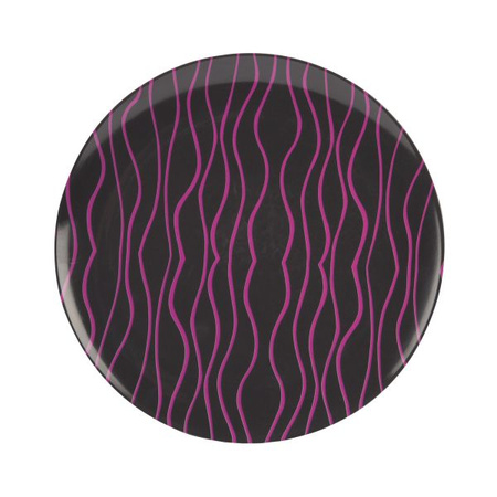 Dinner Plate Grey Line, blackberry