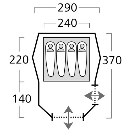 Dome Tent Tessin 4.1