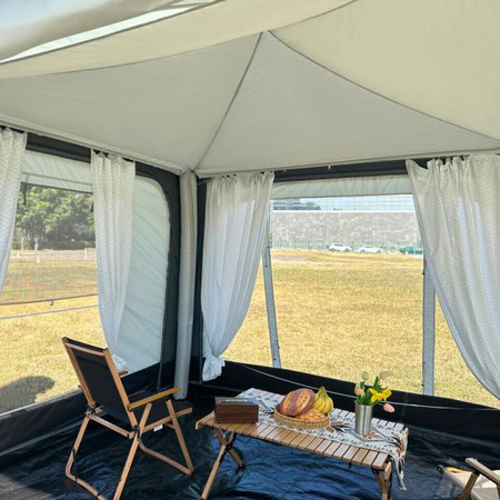 CAMPTECH Kristal Air 325 cm roof lining - 325 x 240 cm, grey, PES polyester, 600 g, reduces condensation