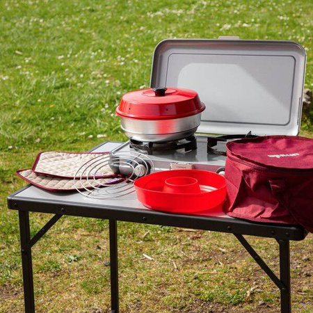Zestaw Omnia Kit 1 - piekarnik turystyczny Classic 2 l z formą silikonową, rusztem, torbą i łapkami, 5 elementów