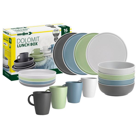 Zestaw zastawy stołowej Brunner Dolomit Lunch Box - 16 elementów