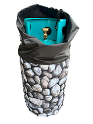 Cover for a 11kg STONES gas cylinder GalloNero