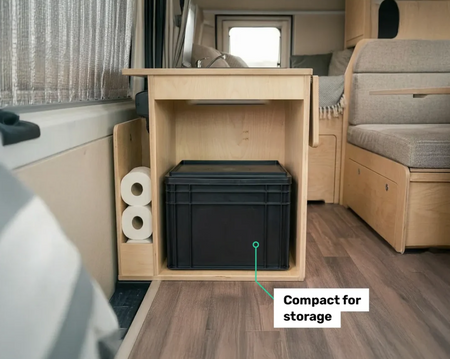 TROBOLO BilaBox portable separating toilet in Eurobox format, 2.9 kg - camper, van, camping