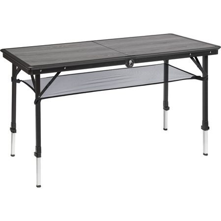 Brunner Dinemic Elùtop stół kempingowy składany 124 x 70 cm - aluminium, blat plaster miodu, regulacja wysokości 56-85 cm
