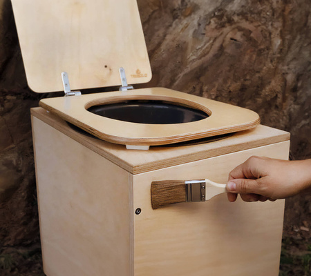 TROBOLO TeraBlœm Plus - wooden composting toilet kit with extra-large 22 l capacity