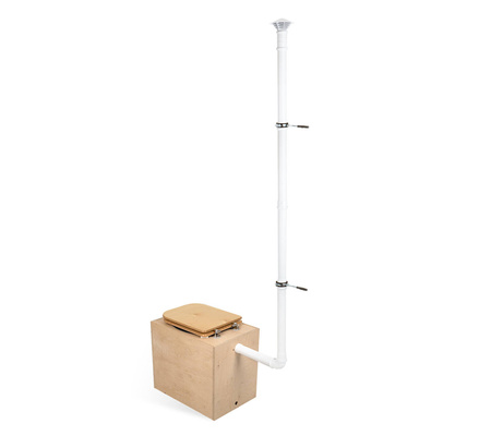 TROBOLO TeraBlœm Plus - wooden composting toilet kit with extra-large 22 l capacity