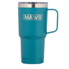 MAWII Kubek termiczny stal nierdzewna 600 ml z uchwytem turkusowy