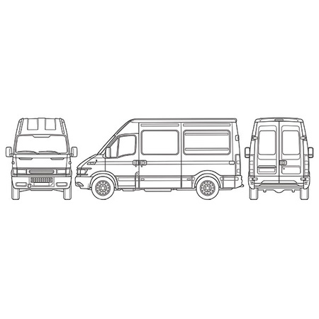 Wewnętrzna osłona termiczna szyb kabiny Iveco Daily 2000–2006