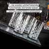 Wysokie kryształowe magnetyczne szklanki o pojemności 300 ml silwy