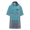 Bath Towel Poncho, blue-grey, M
