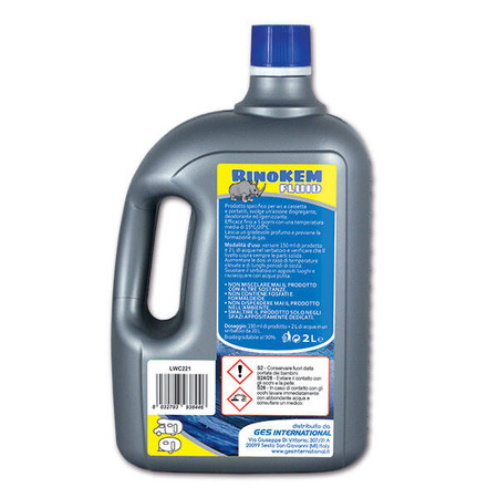 RinoKEM Płyn do toalet chemicznych sosnowy 2 l - neutralizacja zapachów i gazów w kasecie