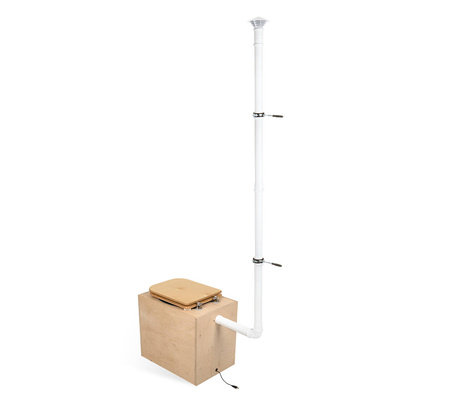 TROBOLO TeraBlœm Plus - wooden composting toilet kit with extra-large 22 l capacity