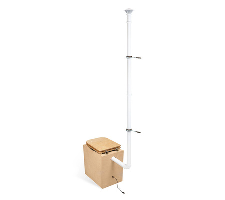 TROBOLO TeraBlœm - wooden composting toilet with urine separation, kit with wooden seat