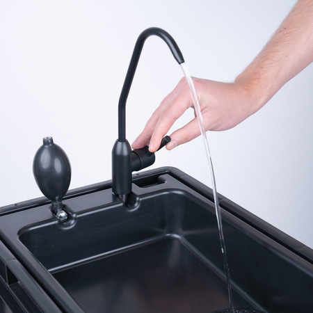 BOXIO WASH - mobile sink with hand pump in Eurobox format, 2 x 5 l