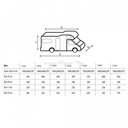 Camper Cover 6M