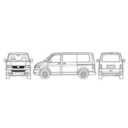 Interior thermal screen for cab windows Volkswagen T5