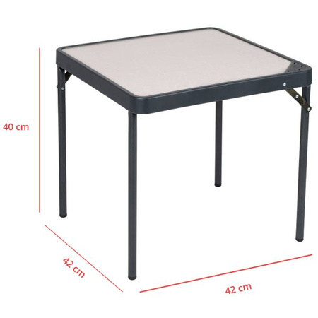 Crespo stolik kempingowy lekki składany aluminiowy wodoodporny 42,5x42,5 cm
