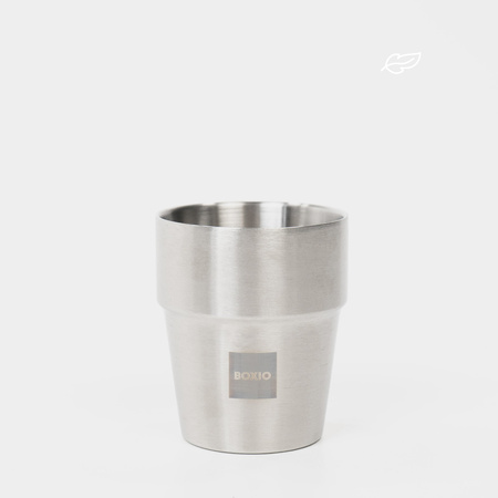 BOXIO CUP - set of 2 double-wall stainless steel mugs 300 ml for camping