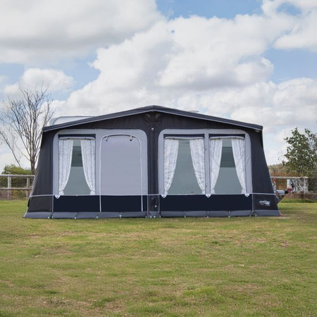 CAMPTECH Diamant Air 17 inflatable seasonal awning - circumference 1050-1075 cm, Camptex All Season, 6 windows