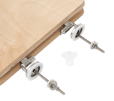 TROBOLO separator moczu biały z drewnianą deską sedesową - wkład do toalety kompostującej DIY