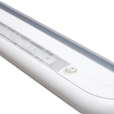 ExtraVENT 70 Evo - 70 x 50 cm rooflight for motorhomes and caravans, double-glazed dome, 4500 K LED, forced ventilation, pleated blind and fly screen, roof 25-60 mm