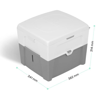 TROBOLO WandaGO starter kit - separating toilet, 25 l litter and 6.5 l inlays