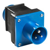 AS Schwabe CEE 16 A to Schuko adapter plug 230 V, approx. 3.5 kW, IP44 - compact, for motorhome and caravan
