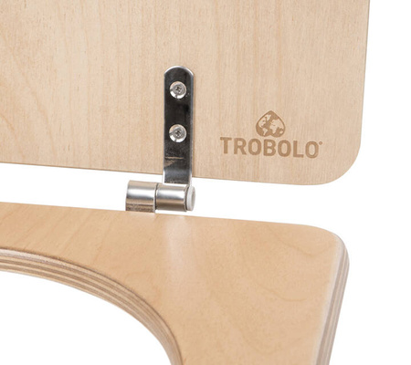 TROBOLO separator moczu biały z drewnianą deską sedesową - wkład do toalety kompostującej DIY
