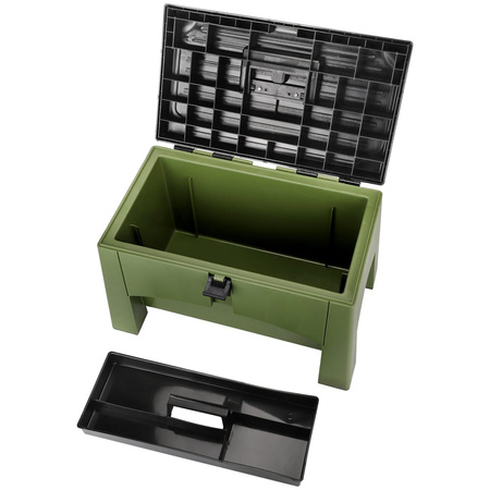 Yolco taboret ze schowkiem ST2 27,6 l, do 200 kg, zielony