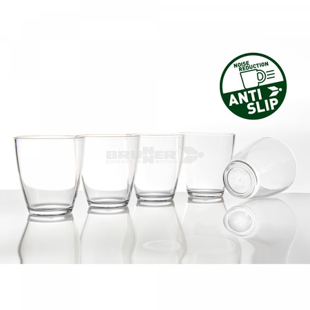 Brunner Pearl All Inclusive VIP - STONEtouch tableware set for 4, 40 pieces, with storage box, anti-slip