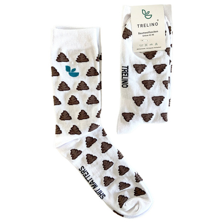 Trelino Socks "SHIT MATTERS" 41-45, Cotton
