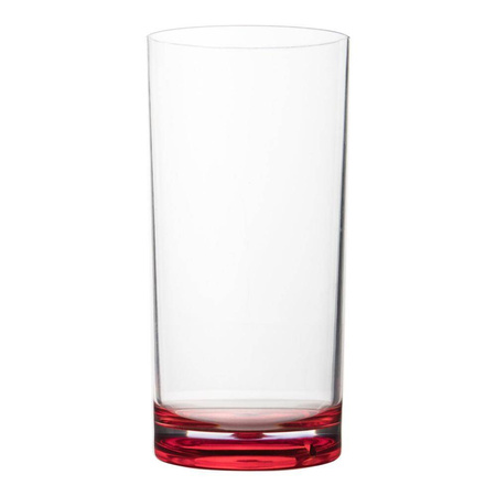 Plastikowe szklanki do picia marki GIMEX z kolorowym dnem 480 ml