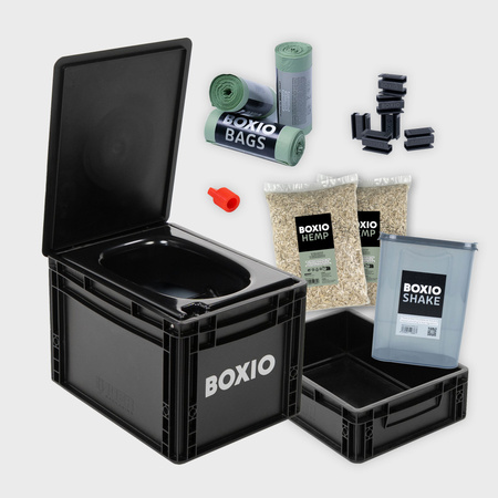 BOXIO TOILET MAX+ - complete separating toilet set with SOLO UP riser