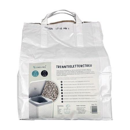 Trelino Ściółka kompostująca 3 kg 7 l z włókien iglastych - toaleta separacyjna